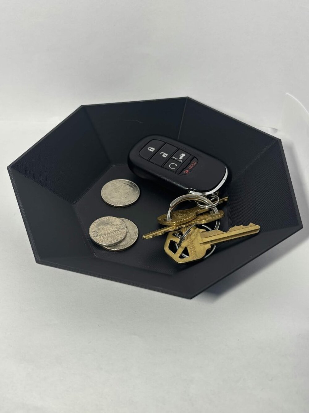 Modern Heptagonal Key & Coin Catcher Bowl
